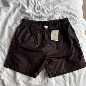 Prada Men's Dark Brown Athletic Shorts